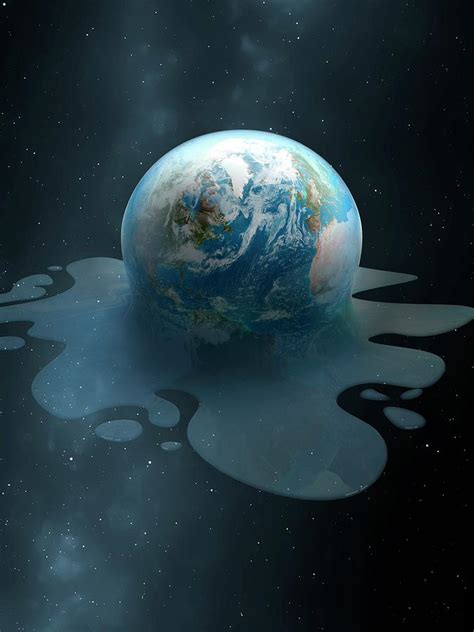 Melting Earth 1 Photograph By Mark Garlickscience Photo Library