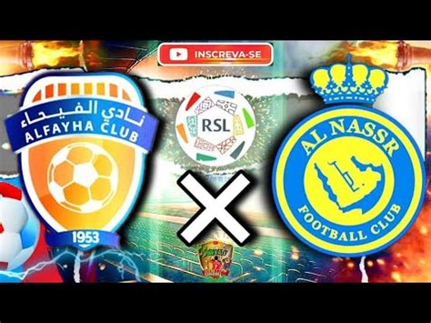 AL FAYHA X AL NASSRAO VIVO IMAGENS LIGA SAUDITA SIMULAÇÃO FC 24