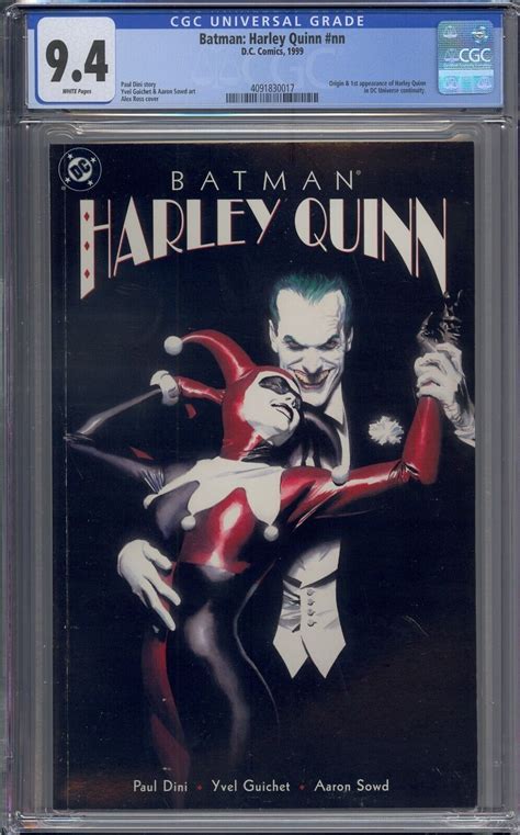 Batman Harley Quinn Cgc St Harley Quinn In Dc Continuity Alex Ross