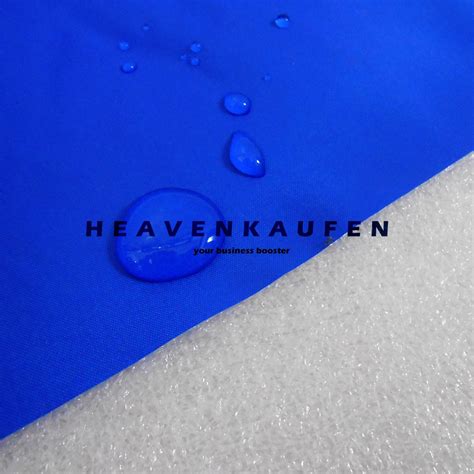 Jual Kain Parasut Alpen Anti Air Waterproof Warna Biru Coating Milky PU