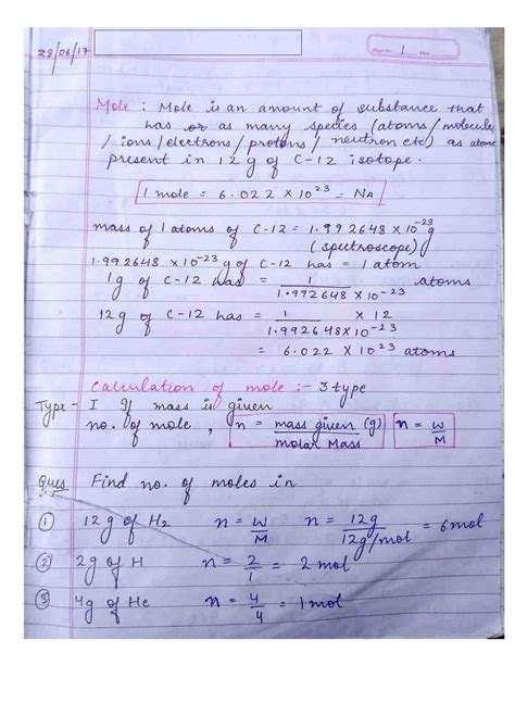 Solution Iit Jee Handwritten Notes Pdf For Class 11 Class 12 Chemistry