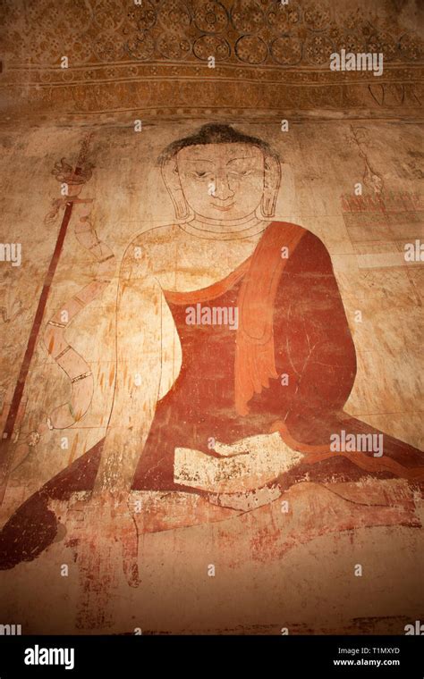 Fresco Of The Buddha Sulamani Temple Old Bagan Village Area Mandalay