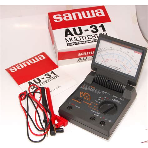 Sanwa Au 31 Analog Multi Tester Auto Range Auto Polarity High Input Impedance Made In Japan