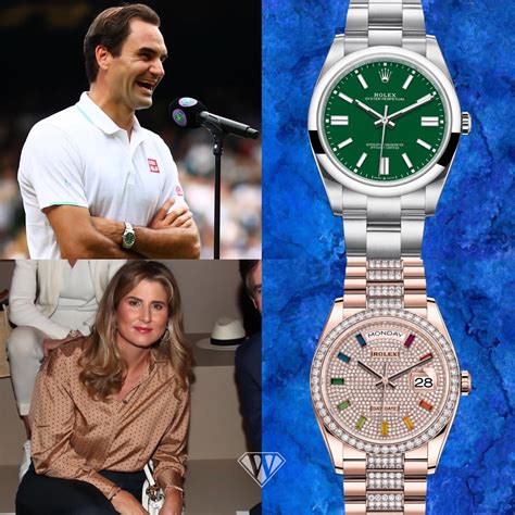 Roger Federer And Mirka Federer With Their Love For Rolex Watches