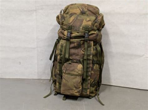 British Army Military Bergen DPM Camo Rucksack Long Back 100L Dated