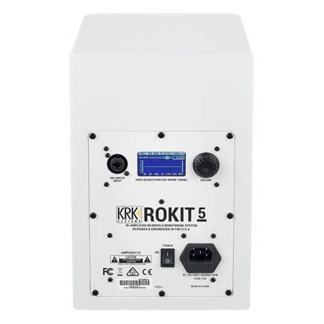 Enceinte Monitoring KRK Rokit RP5 G4 White Noise Test Avis