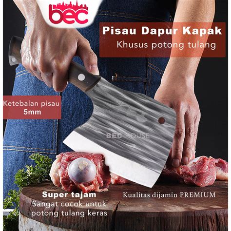 Jual Bec Pisau Koki Super Tajam Japanese Super Knife Stainless Steel