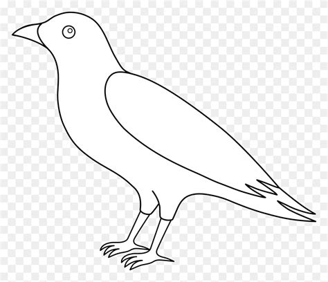 Crow Clipart Flying Out Line Images Of Crow, Bird, Animal, Hammer HD