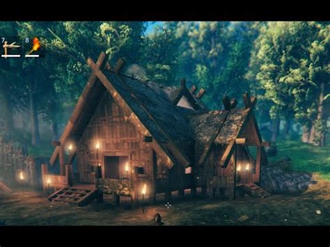 Valheim Building A Viking House Starter Base Tutorial Game Videos