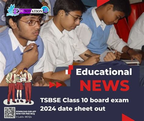 Tsbse Class 10 Board Exam 2024 Date Sheet Out Edunovations