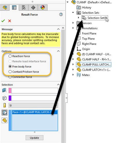 Using Solidworks Simulation Sensors Selection Sets