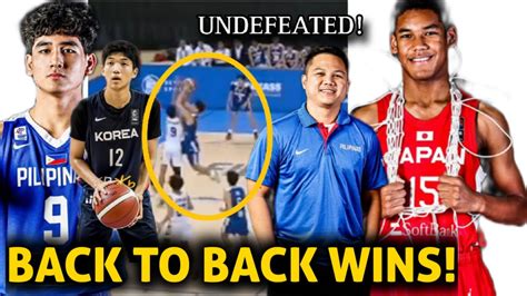 PANALO ULI Batang Gilas Vs KOREA Para Sa QF Walang TALO Ang BATANG