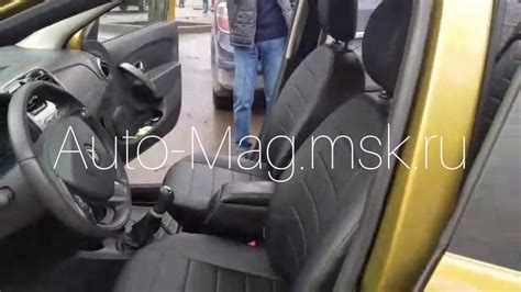 Чехлы на Рено Сандеро из экокожи | Фабрика Автопилот | Установка с ...
