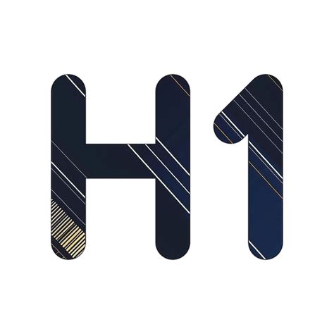Premium Photo | Image icon h1 Diagonal Background Yellow Dark