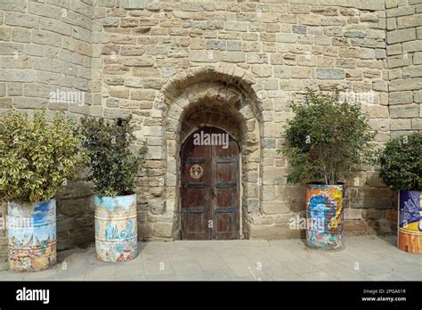 Quadrangular Tower In The Old City Of Baku Stock Photo Alamy