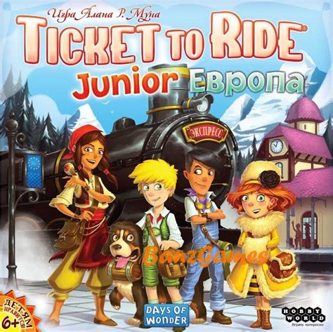 Настольная игра Ticket to Ride Junior: Европа. Купить игру за 2990 руб ...