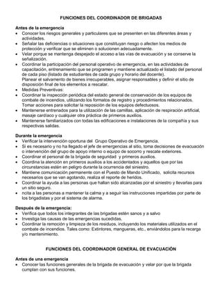 Funciones Del Comit De Emergencias Pdf