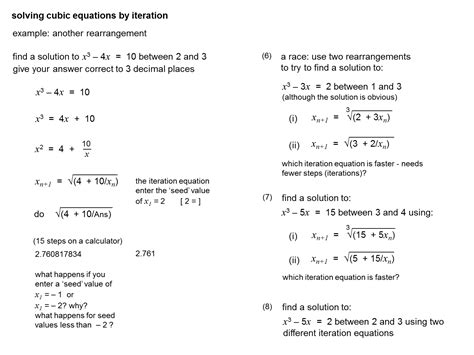 Solving Simple Cubic Equations Worksheet Tessshebaylo