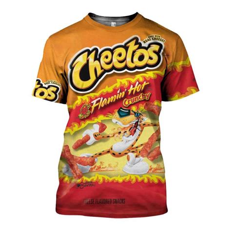 Cheetos Flamin Hot Crunchy 3D All Over Printed Shirts For Men Women Slamandgo