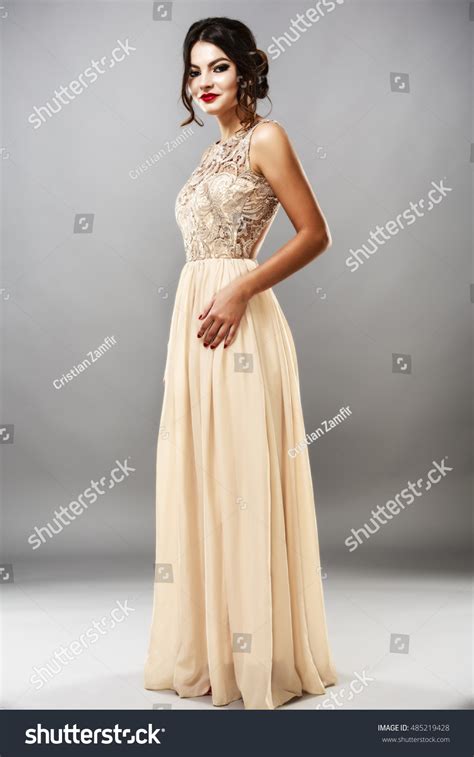 Beauty Fashion Stylish Brunette Model Elegant Stock Photo Shutterstock