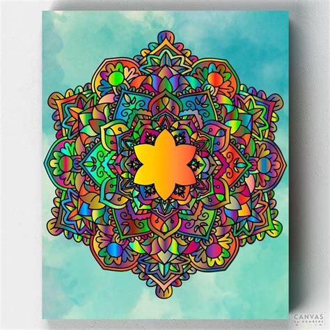 Illumination - Mandala Paint by Number | Canvas by Numbers