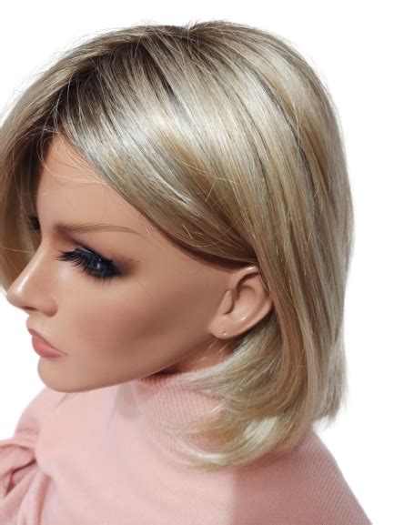 Peruka Bez Grzywki Long Bob Amelie Lightblonde Rooted Bergmann