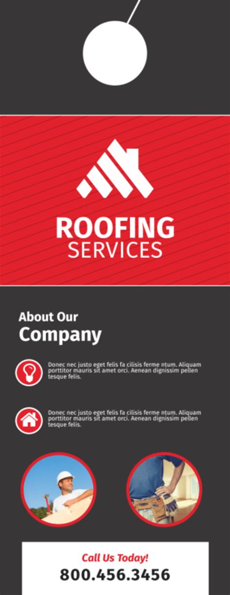 Pro Roofing Door Hanger Template Mycreativeshop