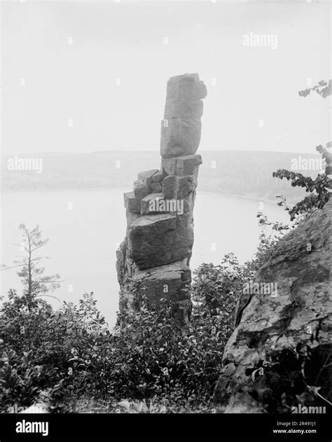 Devils Lake Wis C1898 Stock Photo Alamy