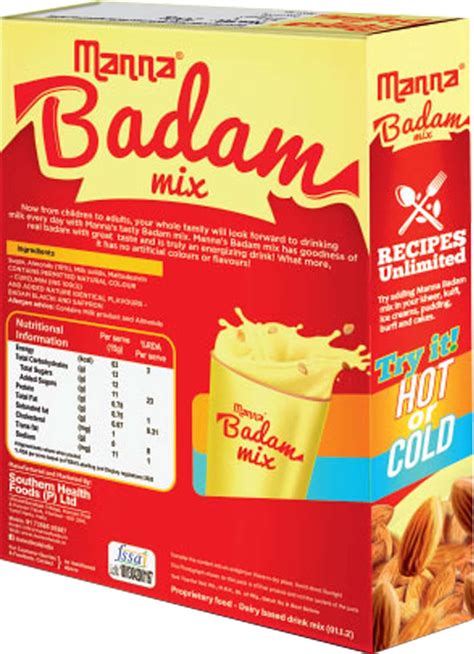 Buy Manna Badam Mix 200g Box Badam Drink Mix With Real Bits Of Badam