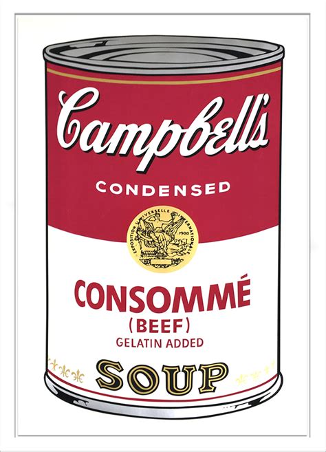 Andy Warhol Consommé Soup From The Campbells Soup I Portfolio 1968