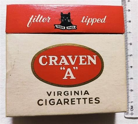 Craven A Virginia Cigarillos Tabacos Empty Vintage Cigarettes Package