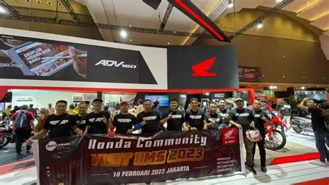 Komunitas Honda CRF CB150X Kunjungi Booth AHM Di IIMS 2023