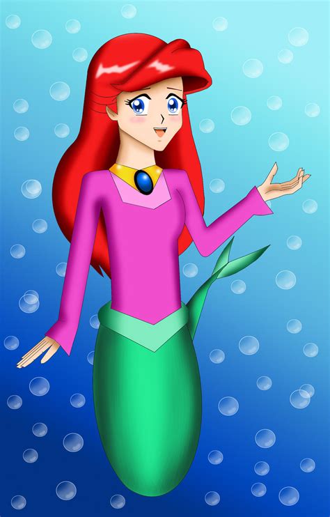 Ariel Mermaid Anime Version by Sincity2100 on DeviantArt