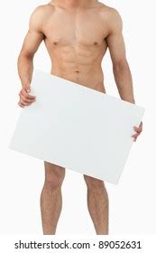 Naked Man Holding Sign Images Stock Photos Vectors Shutterstock