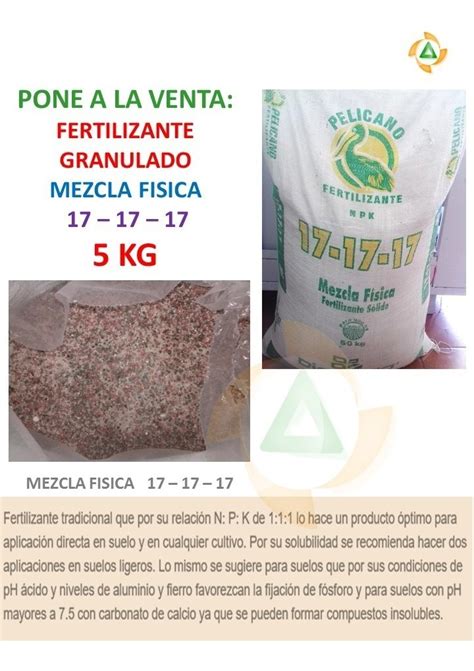 Fertilizante Triple Disagro Granulado Kg Meses Sin