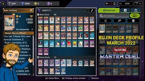 Yu Gi Oh Master Duel March 2022 Bujin Deck Profile YouTube