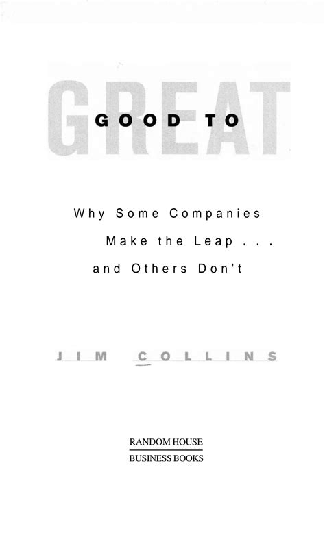 SOLUTION: Jim collins good to great why some - Studypool 
