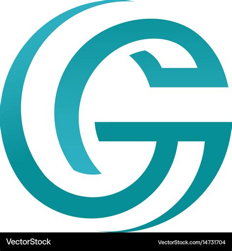 Abstract best letter g circle style logo concept Vector Image