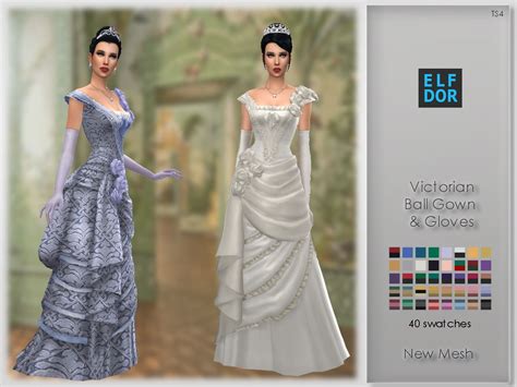 Victorian Ballroom Set Sims 4 Dresses Sims 4 Sims