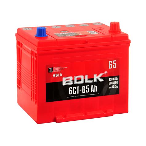 Аккумулятор BOLK ASIA 65 Ач 600А О/П ABJ 650 купить недорого по цене 4 ...