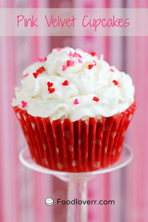 Pink Velvet Cupcakes Recipe Food Loverr