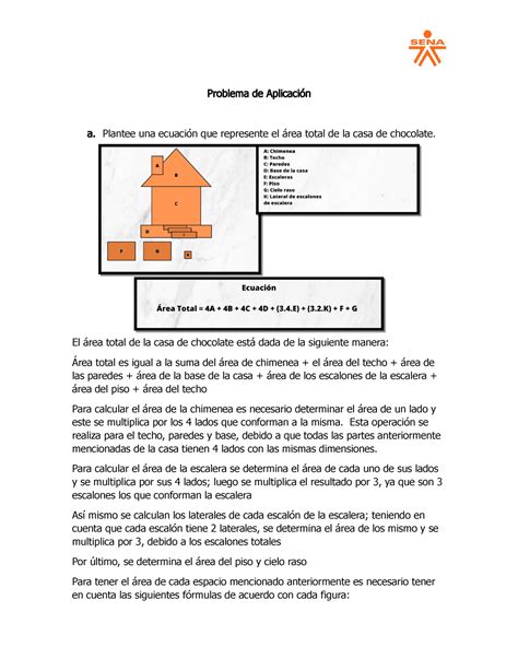 CASA DE Chocolate Problema de matemática Calcular ecuación para