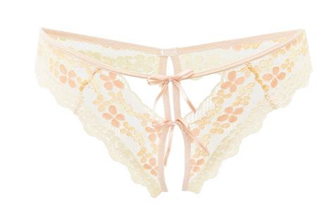 DKaren Women S Crotchless Sexy Thong Knickers Panties Lingerie EBay