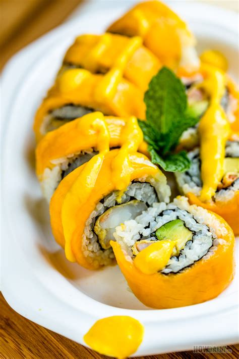 Crazy Mango Roll Recipe - Yummy Sushi with Tropical Mango