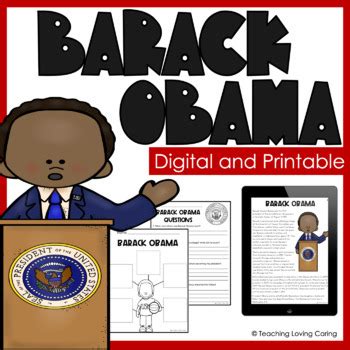 Barack Obama Activities - Black History Month - Distance Learning