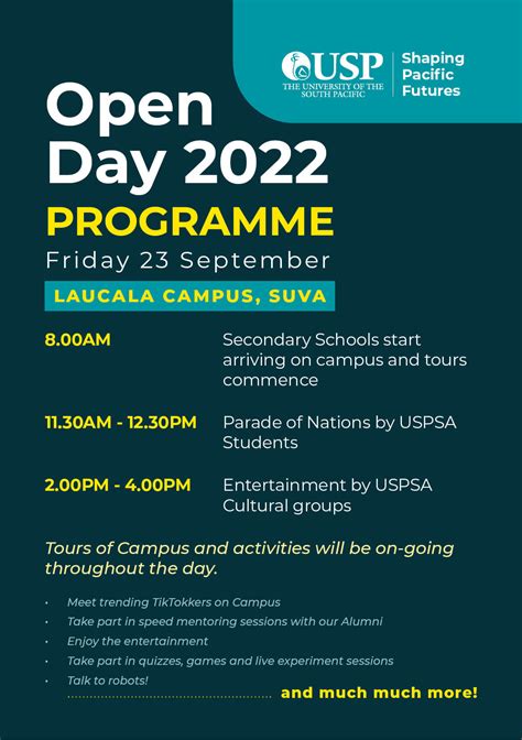 Fiji Campus Open Day 2022 - University of the South Pacific