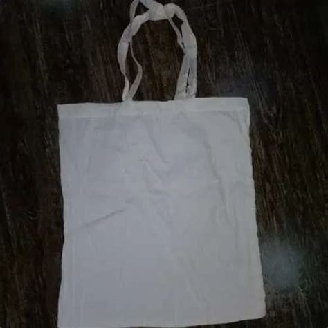 White Plain Cotton Shopping Bag Capacity 5 Kg At Rs 9piece In