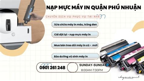 Nạp Mực Máy In Quận Phú Nhuận Dịch Vụ Nạp Mực Cực Nhanh