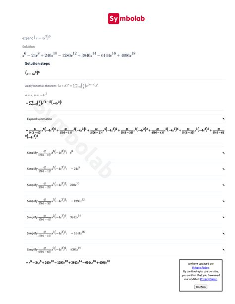 (x-4x^3)^6 - (x-4x^3)^6(x-4x^3)^6 - Solution x − 24x + 240x − 1280x ...