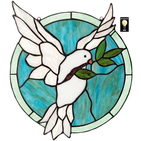 Dove Of Peace Tiffany Style Stained Glass Window Stained Glass Art Stained Glass Window Panel